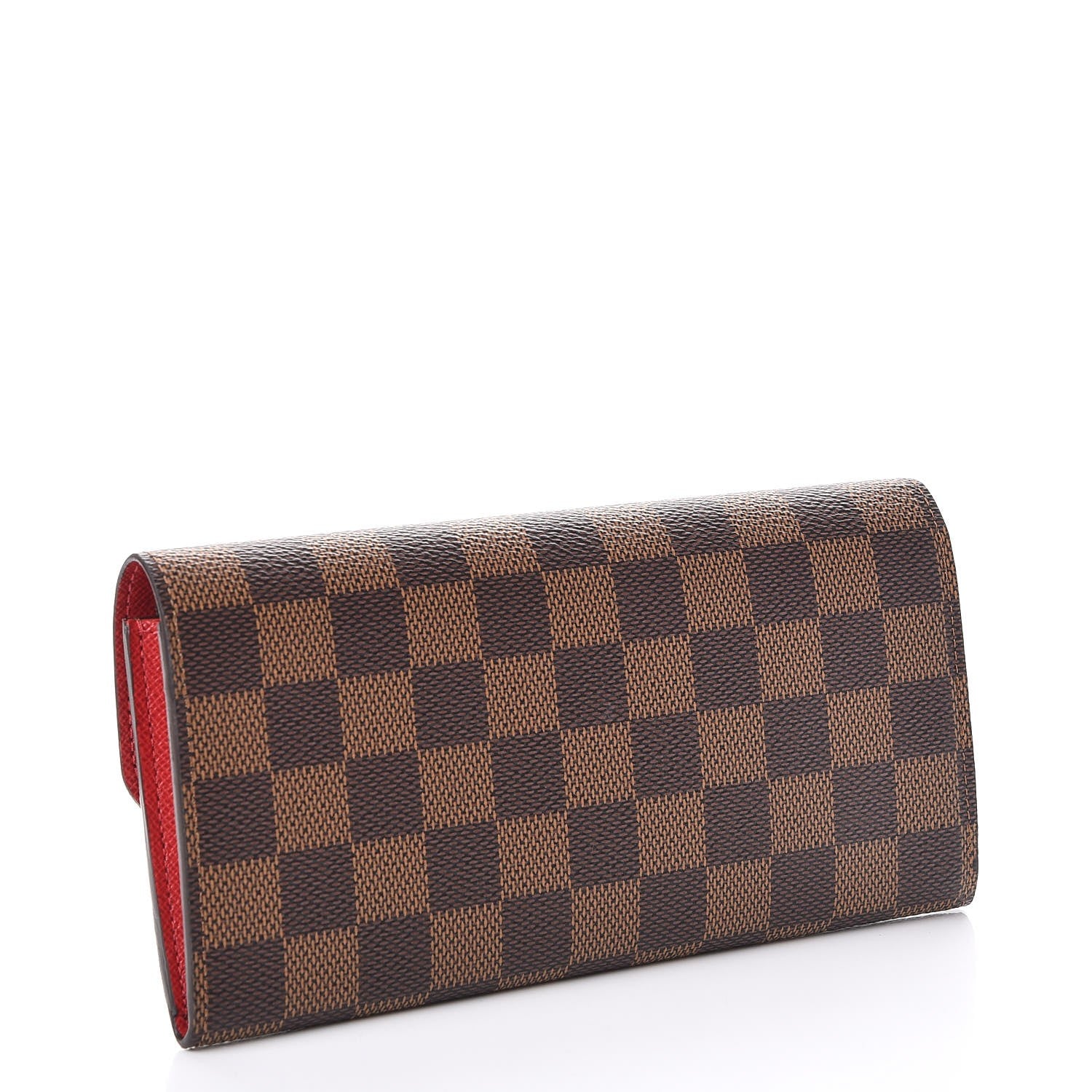 Louis Vuitton Damier Ebene Emilie Wallet Red 3 of 8