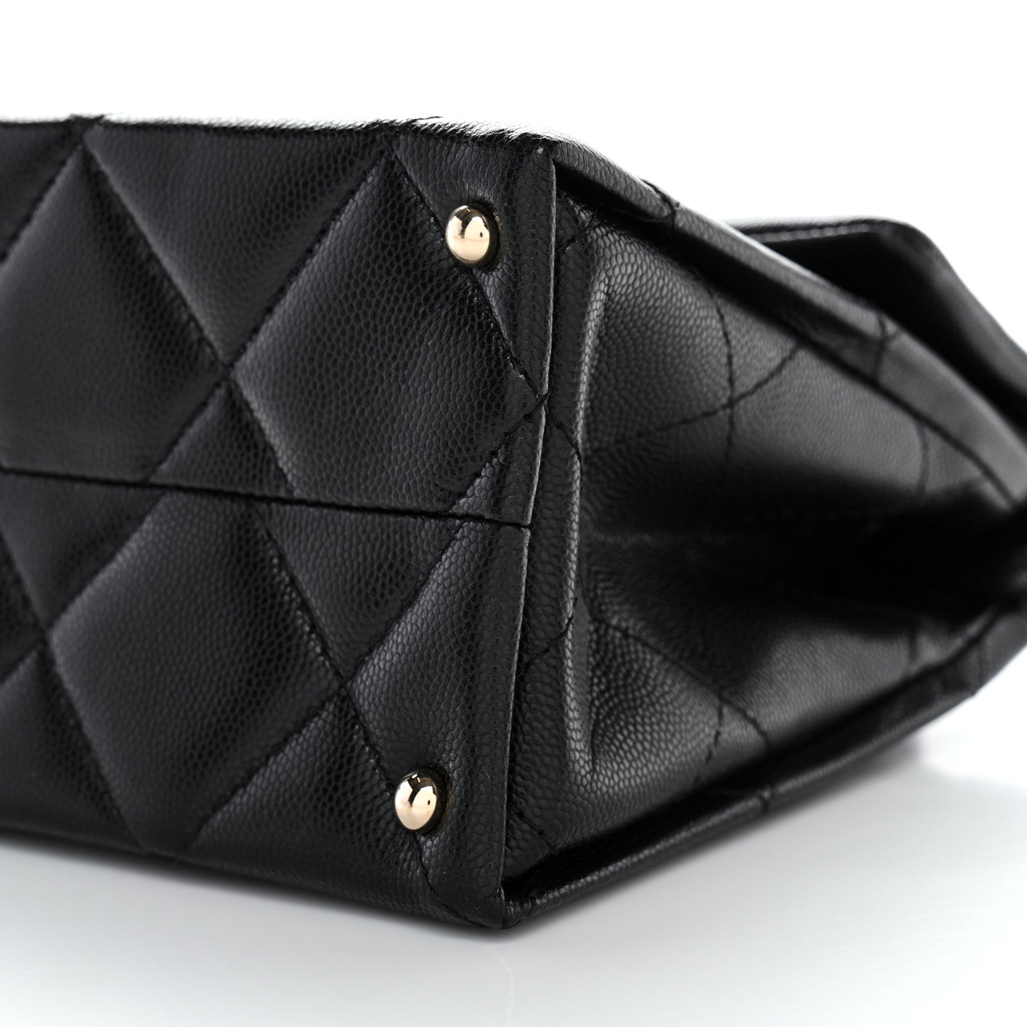 Chanel Caviar Quilted Mini Retro Twist Top Handle Flap Black 9 of 9