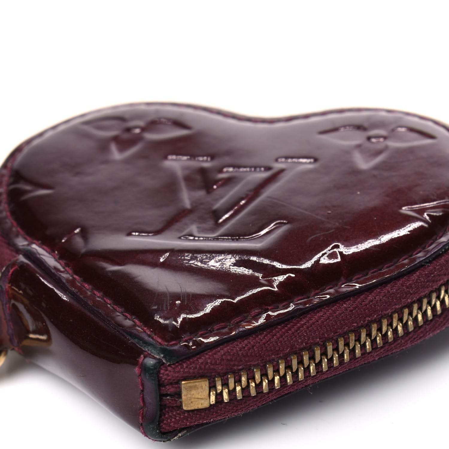 Louis Vuitton Vernis Coeur Heart Coin Purse Amarante 8 of 8