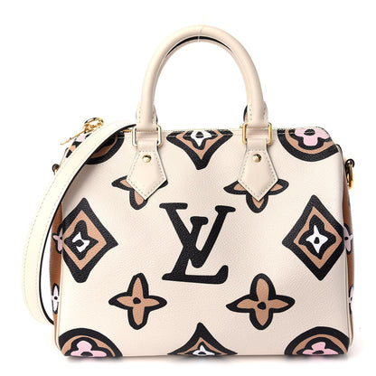 Louis Vuitton Monogram Giant Wild At Heart Speedy Bandouliere 25 Creme 1 of 10