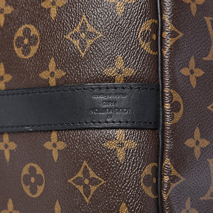 Louis Vuitton Monogram Macassar Keepall Bandouliere 55 6 of 16