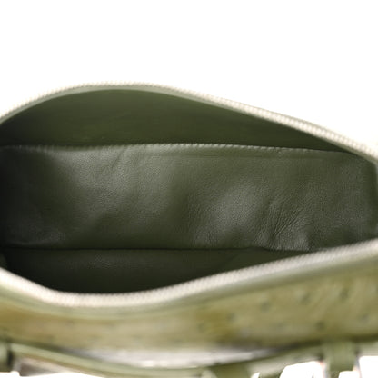 Loro Piana Ostrich L19 Extra Pocket Pouch Dark Lichen Green 5 of 10
