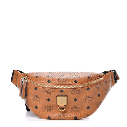 MCM Visetos Small Fusten Belt Bag Cognac 1 of 9