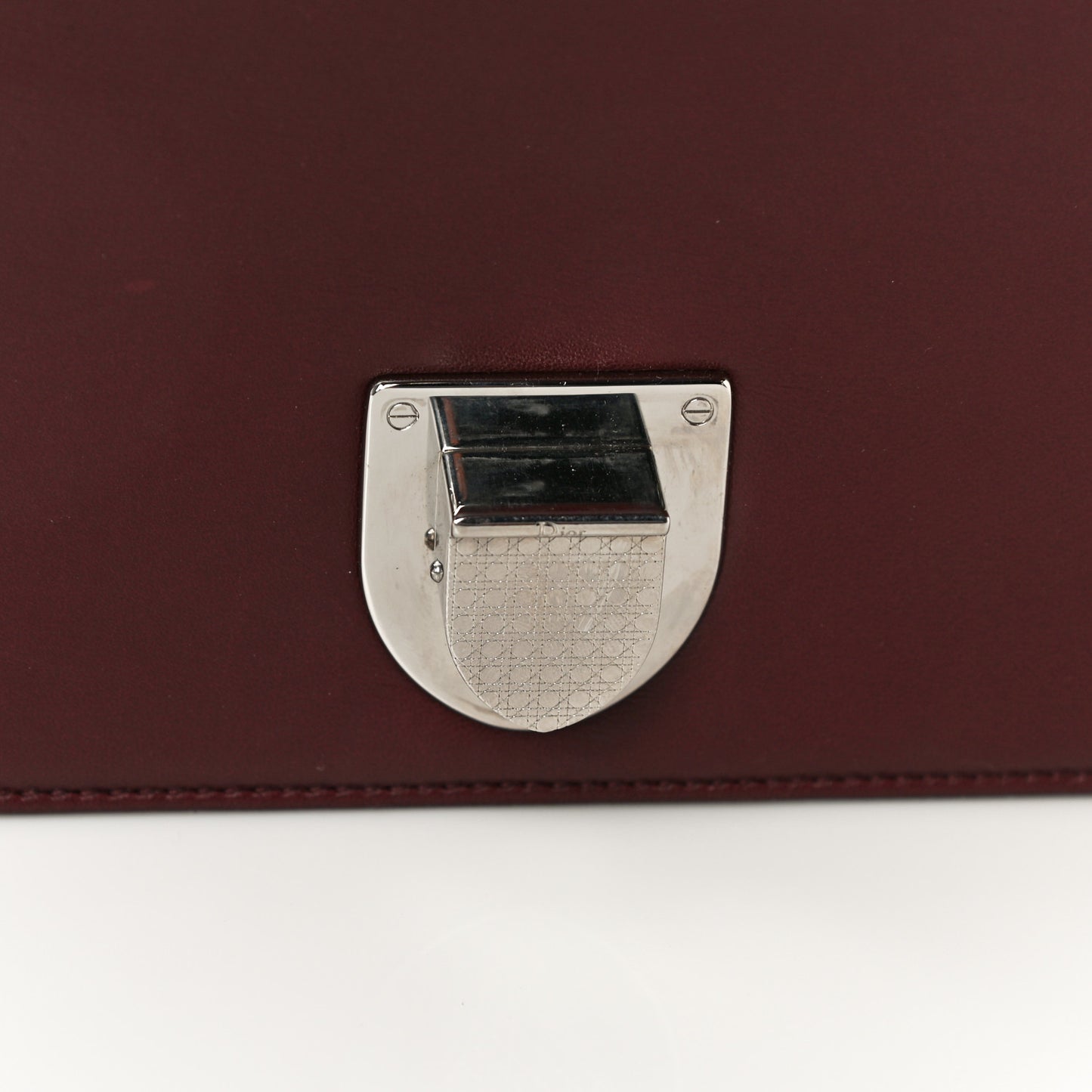 Tweed Calfskin Medium Diorama Flap Bag Burgundy Multicolor
