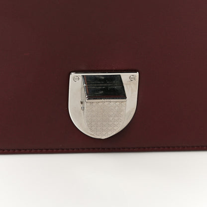 Christian Dior Tweed Calfskin Medium Diorama Flap Bag Burgundy Multicolor 17 of 32