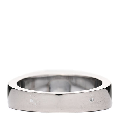 Cartier 18K White Gold Chalcedony Tank Ring 50 5.25 3 of 4