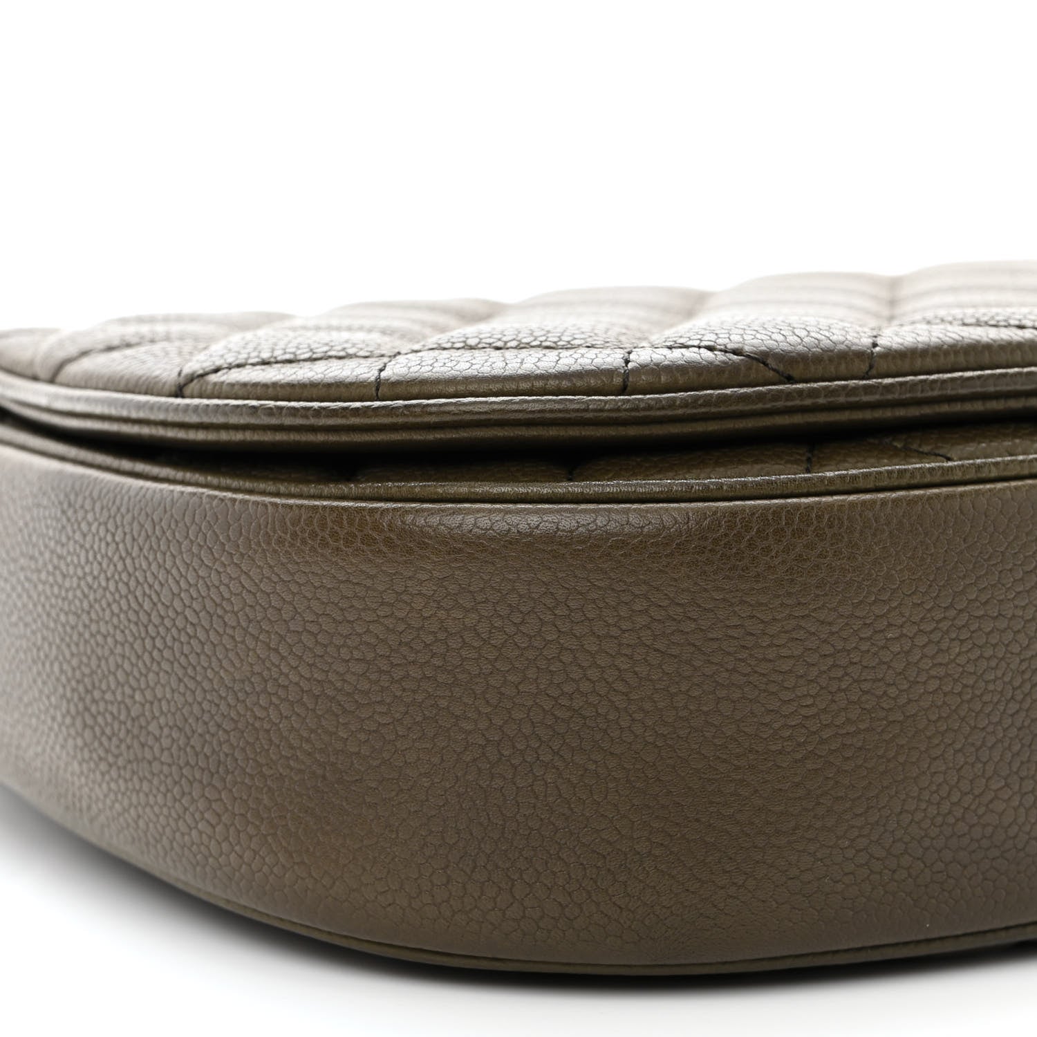 Chanel Caviar Quilted Casual Pocket Messenger Flap Khaki 9 of 12