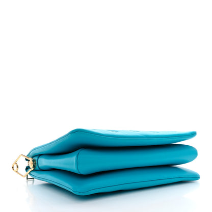 Louis Vuitton Lambskin Embossed Monogram Coussin PM Turquoise 4 of 11