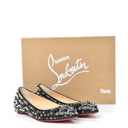 Christian Louboutin Nappa Pigalle Spikes Flats 36 Black 8 of 8