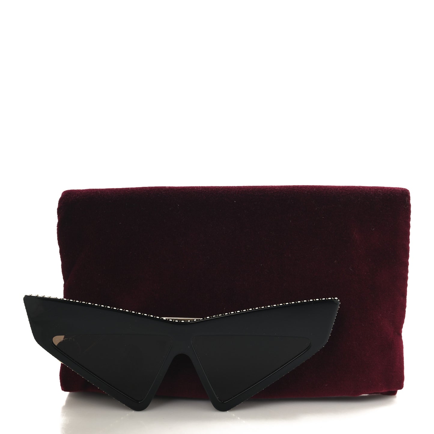 Acetate Crystal Geometric Sunglasses GG0430S Black