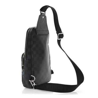 Louis Vuitton Damier Graphite Wild Animals Avenue Sling Backpack 3 of 9