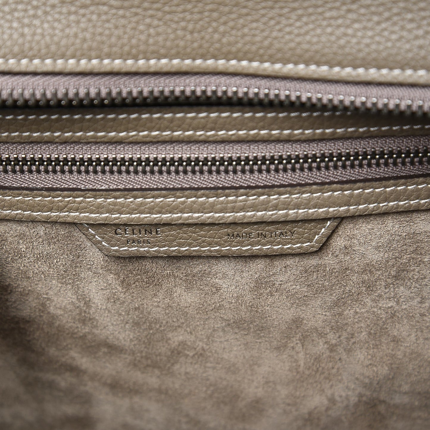 Drummed Calfskin Micro Luggage Souris