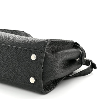 Fendi Cuoio Romano Selleria Bi-Color Mini Peekaboo Iconic Satchel Black Mou 10 of 10