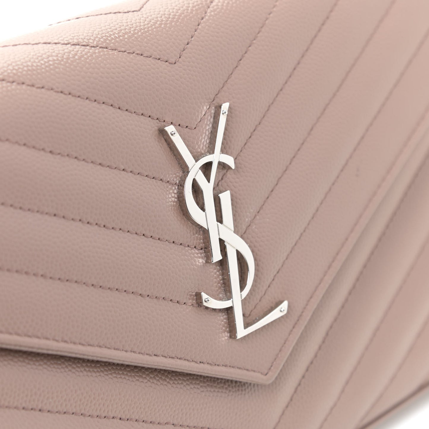 Grain De Poudre Matelasse Chevron Monogram Chain Wallet Fard
