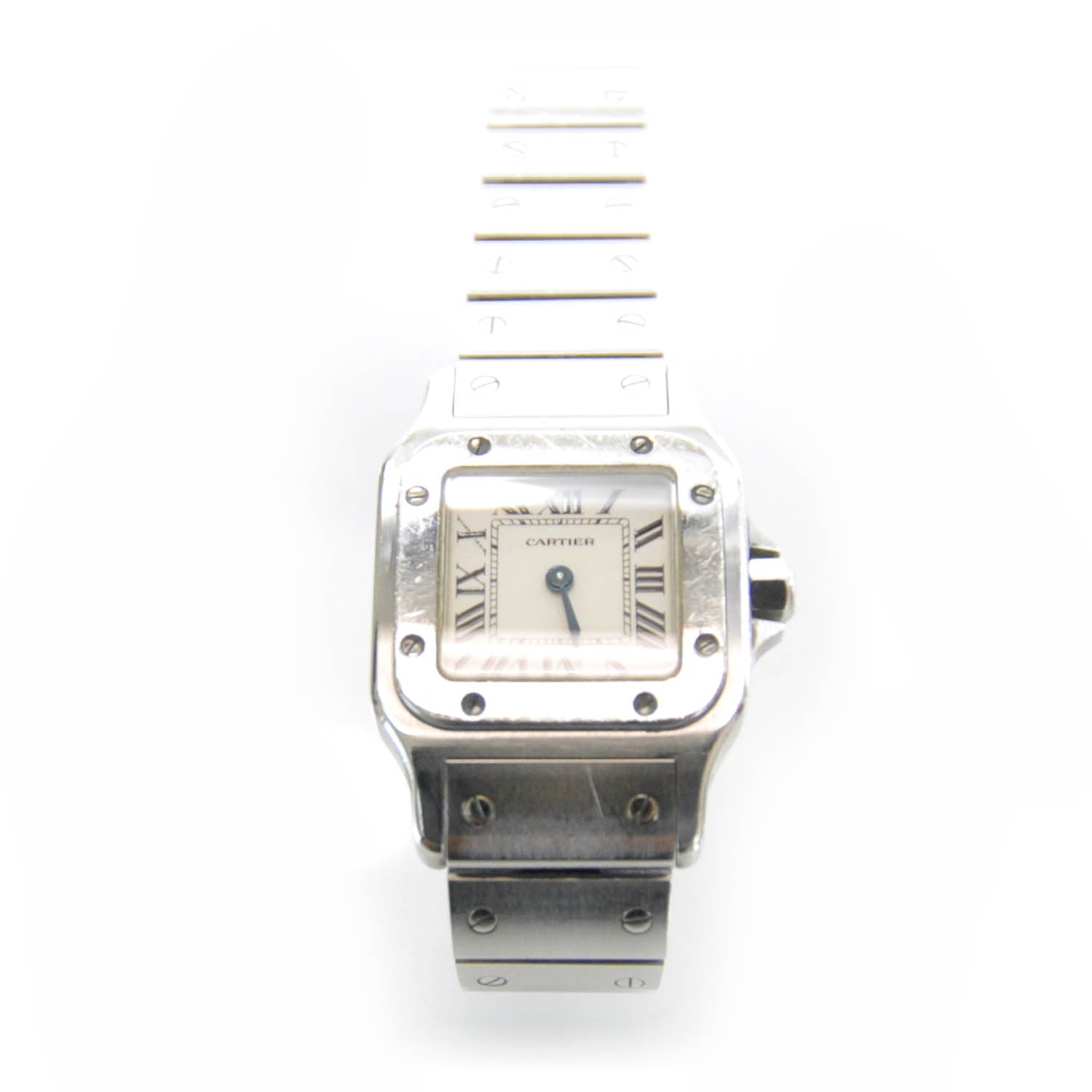 Cartier Stainless Steel 24mm Santos de Cartier Galbee Quartz Watch 2 of 9
