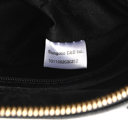 MCM Grained Calfskin Studded Boston Bag Black 7 of 12