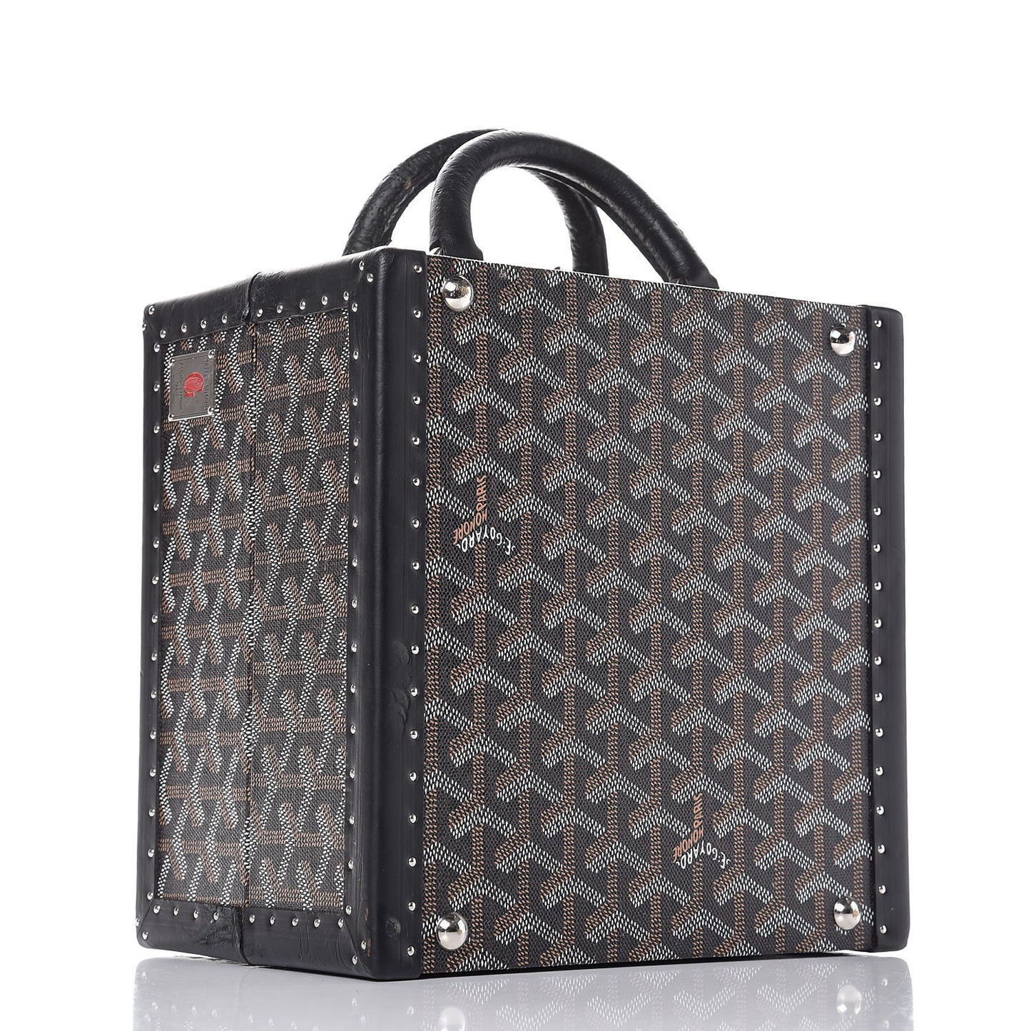 Goyardine Travelling Pet Bowl Carrier 22 Black