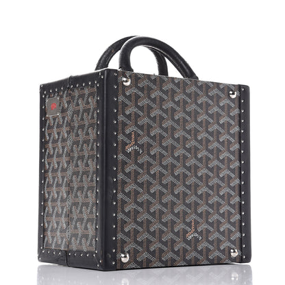 Goyard Goyardine Travelling Pet Bowl Carrier 22 Black 3 of 12