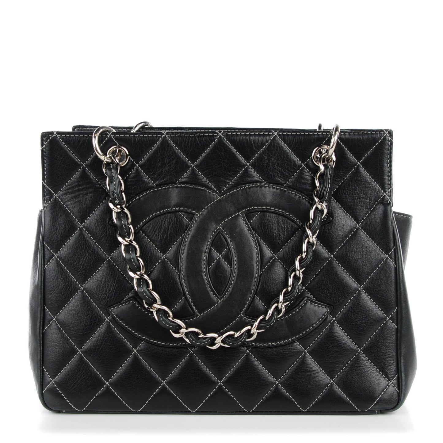 Lambskin Quilted Petit Timeless Tote PTT Black