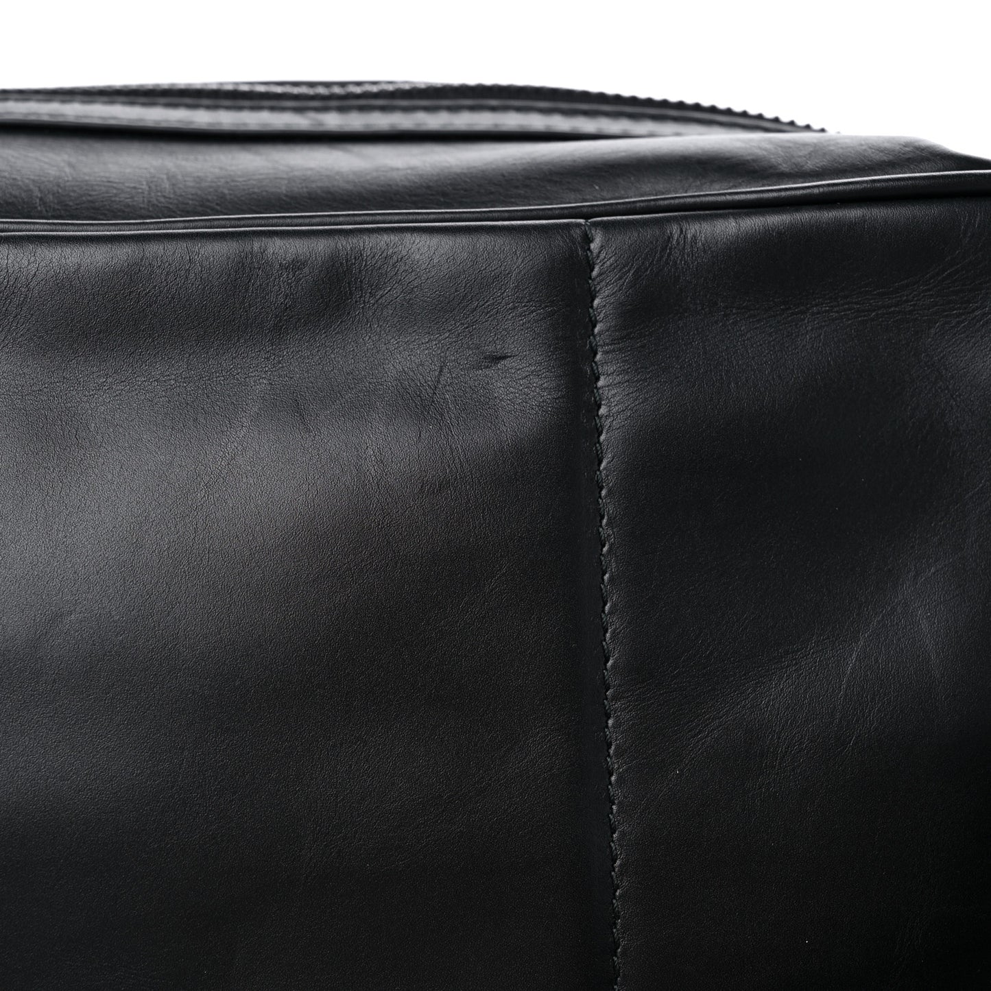 Perforated Calfskin Leggero Intrecciato Belt Bag Black