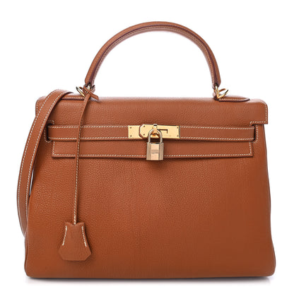 Hermes Togo Kelly Retourne 32 Gold 1 of 20