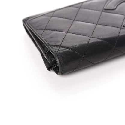 Chanel Calfskin Quilted Cambon Flap Wallet Black 11 of 15