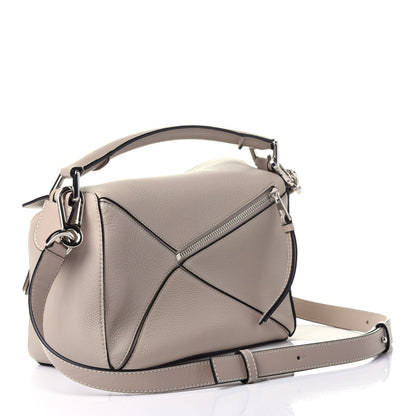 Loewe Calfskin Small Puzzle Bag Light Oat 2 of 9