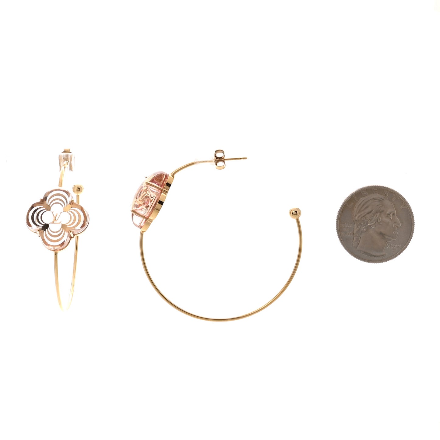 A La Folie Hoop Earrings Gold