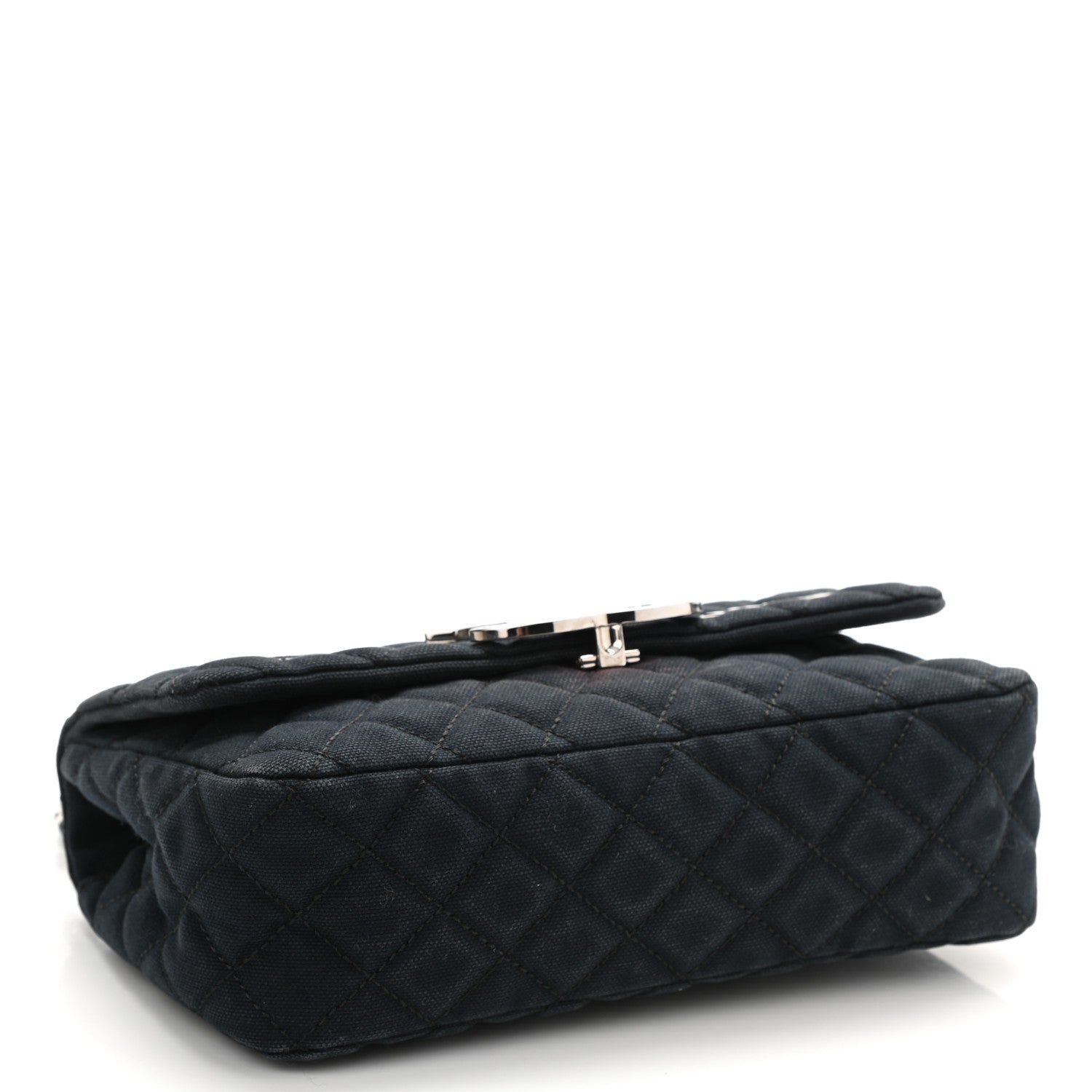 Chanel Canvas Quilted CC Cruise Flap Black 4 of 12