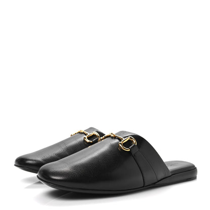 Gucci Goatskin Horsebit Men's Pericle Slippers 11 Black 3 of 9