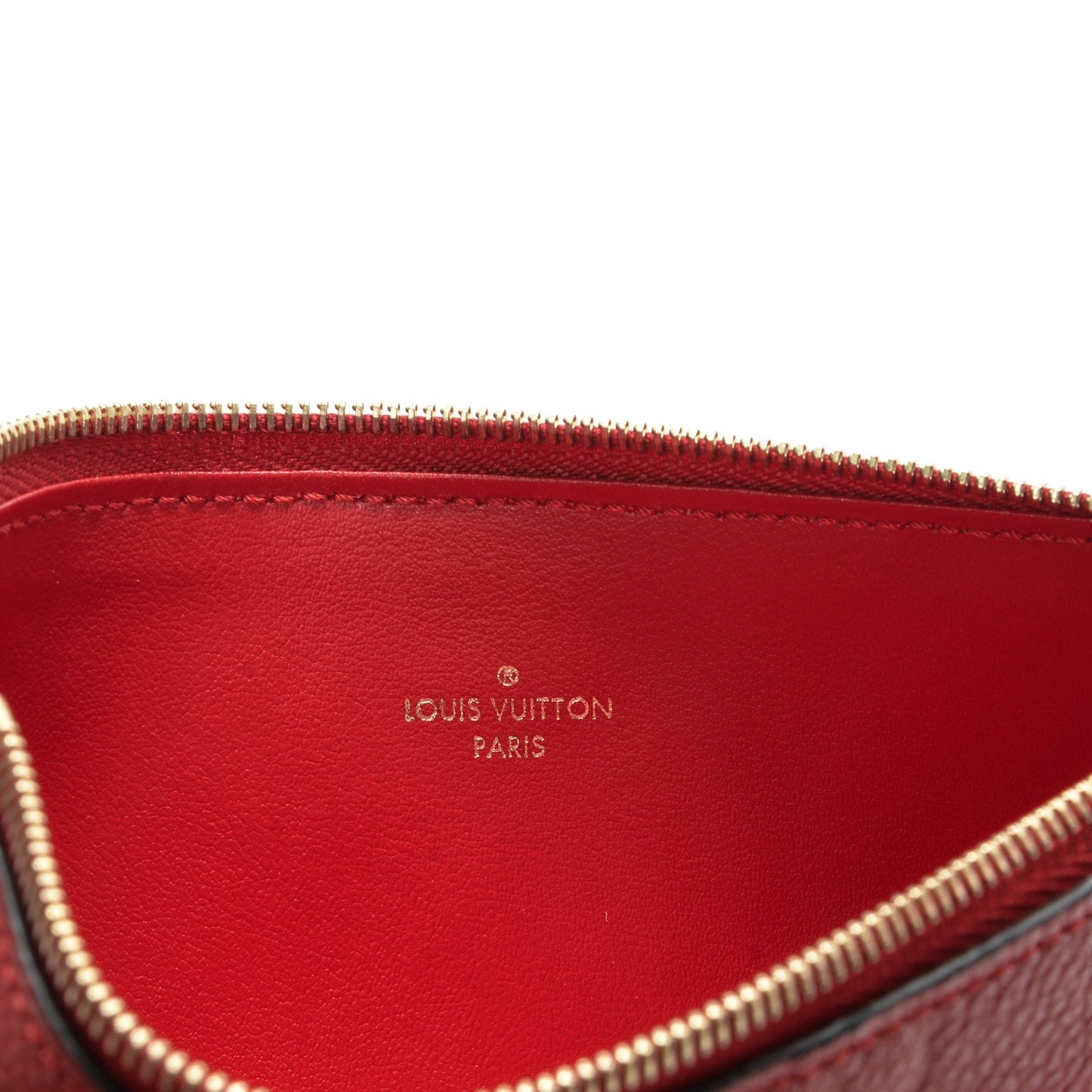 Empreinte Felicie Chain Wallet Zippered Insert Cherry