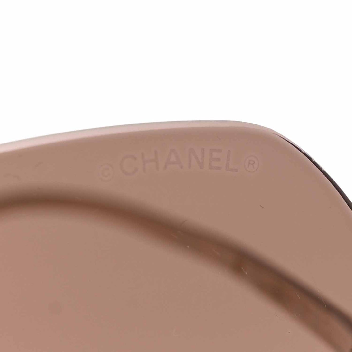 Titanium Rimless Square Sunglasses 4271-T Gold Brown