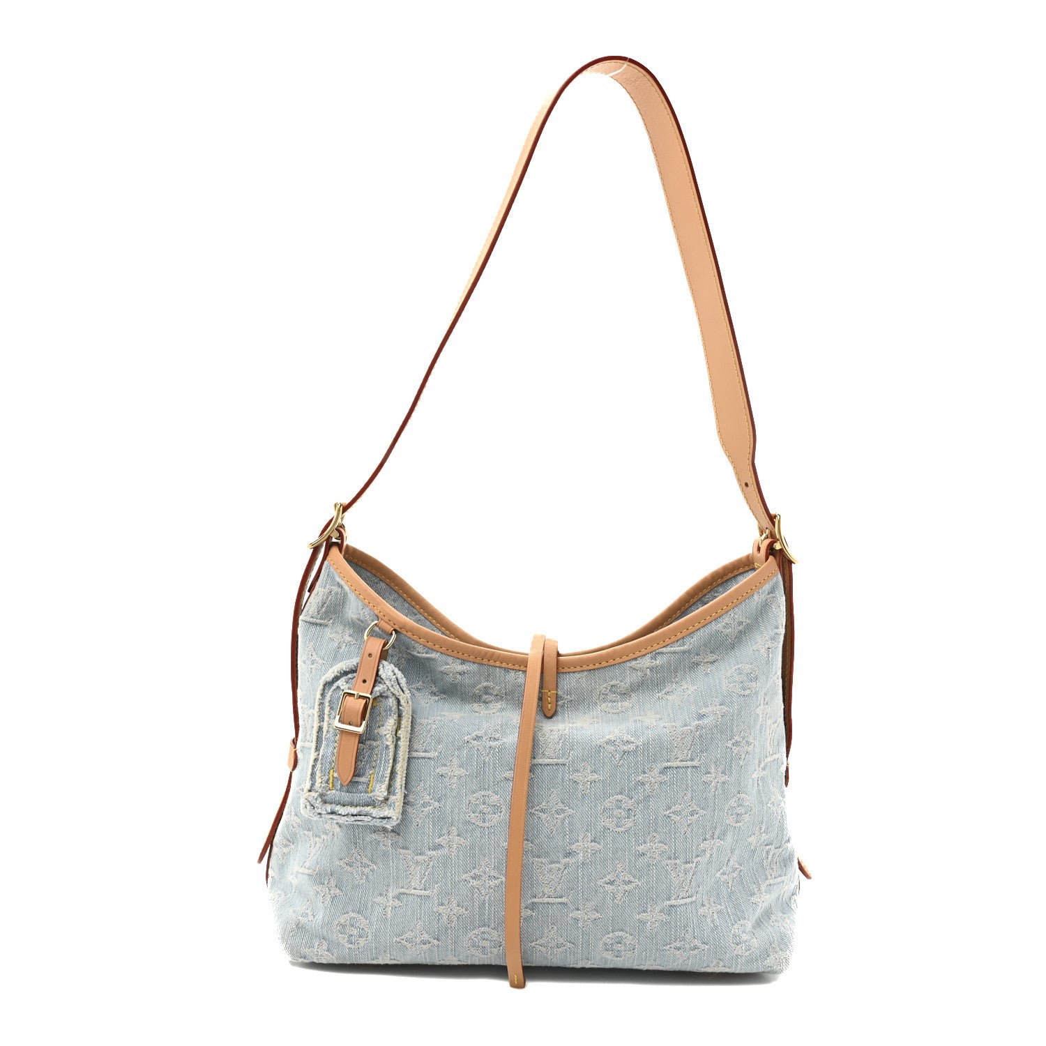 Louis Vuitton Monogram Denim CarryAll PM Sky Blue 1 of 10