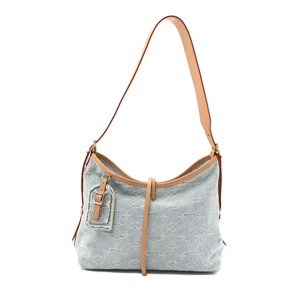 Louis Vuitton Monogram Denim CarryAll PM Sky Blue 1 of 10