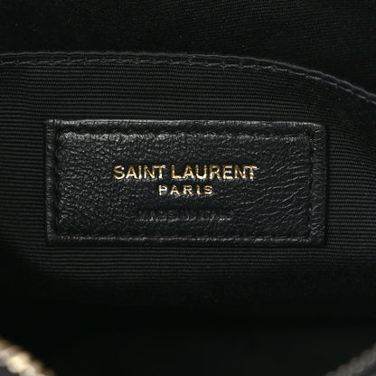 Saint Laurent Calfskin Matelasse Monogram Lou Camera Bag Black 6 of 10
