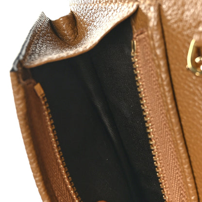Gucci Grainy Calfskin Zumi Chain Card Case Wallet Friky Taupe 5 of 8