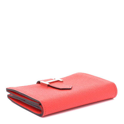 Hermes Epsom Mini Bearn Wallet Rouge De Coeur 4 of 8