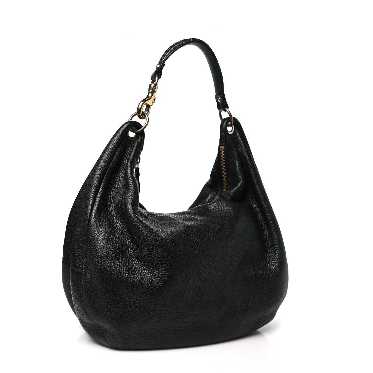 Jimmy Choo Deerskin Snakeskin Solar Hobo Black 3 of 12