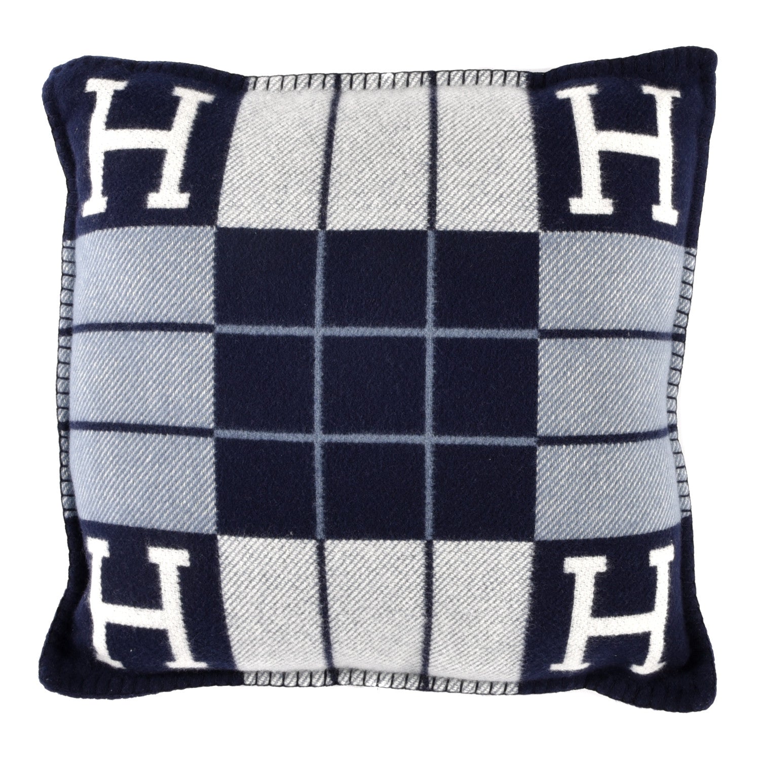Hermes Wool Cashmere Avalon III Pillow PM Ecru Caban 1 of 3