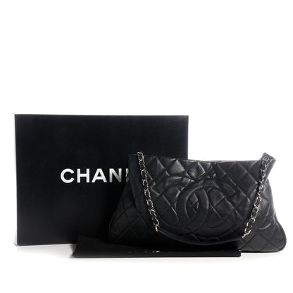 Chanel Caviar Expandable Zip Shoulder Bag Black 8 of 8