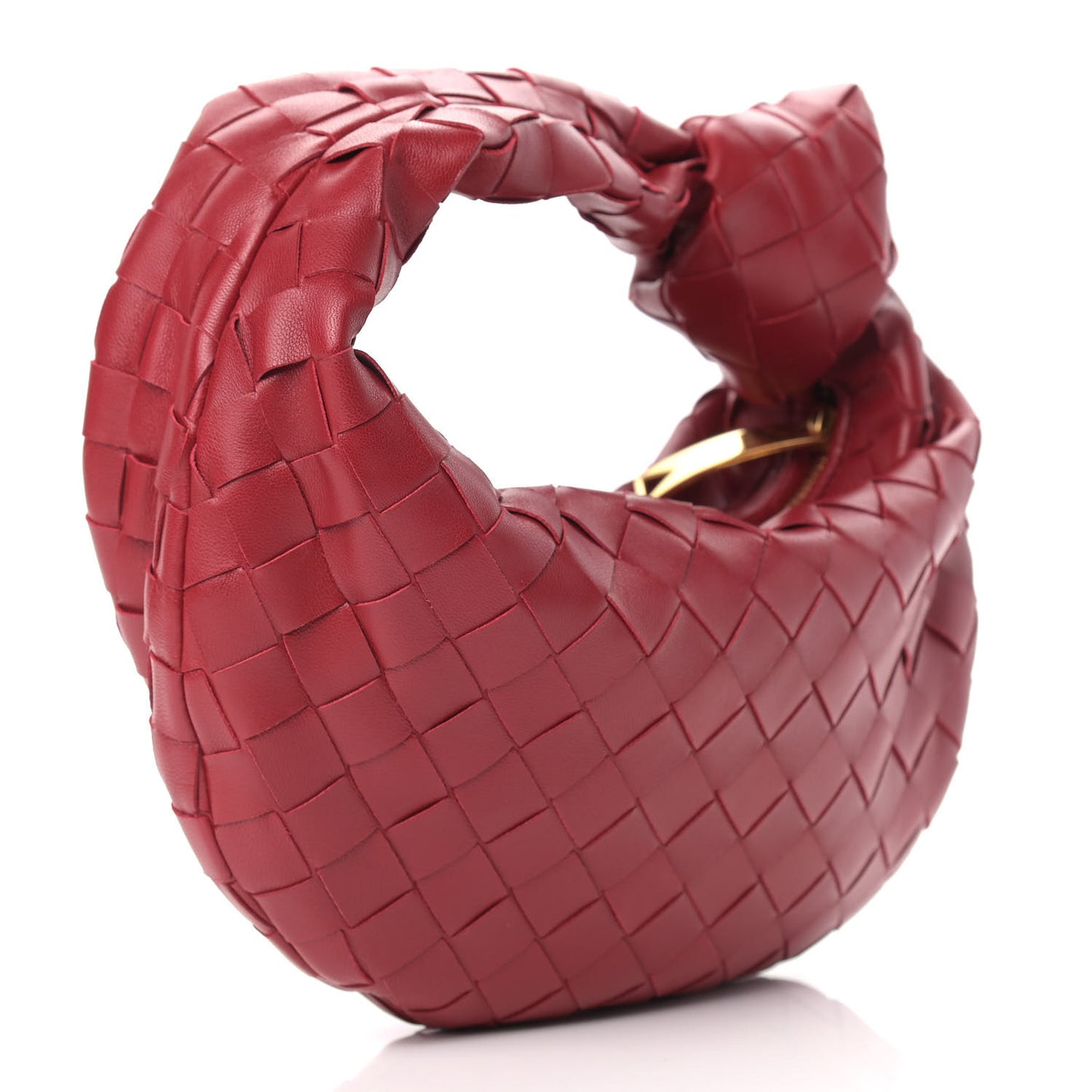 Nappa Intrecciato Mini Jodie Dark Red