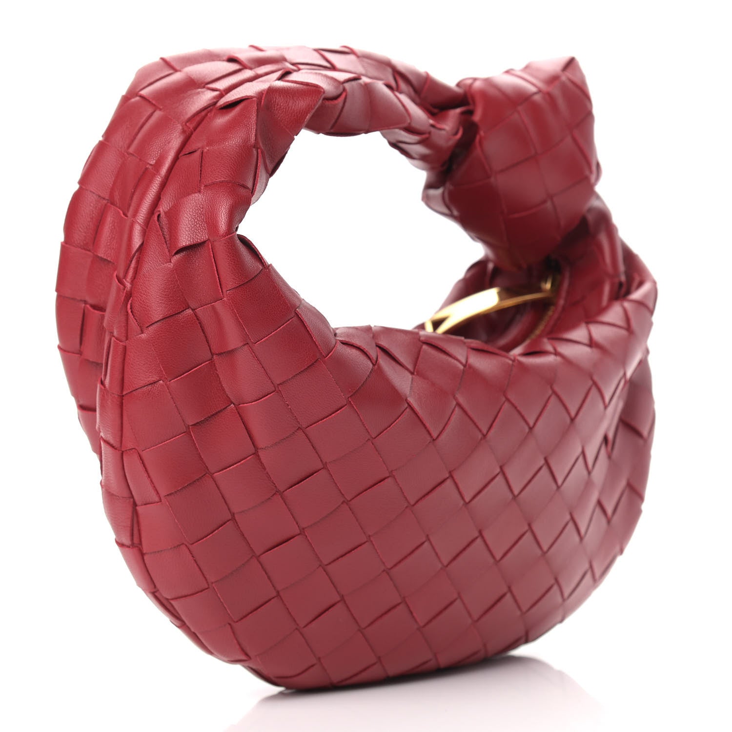 Bottega Veneta Nappa Intrecciato Mini Jodie Dark Red 3 of 9