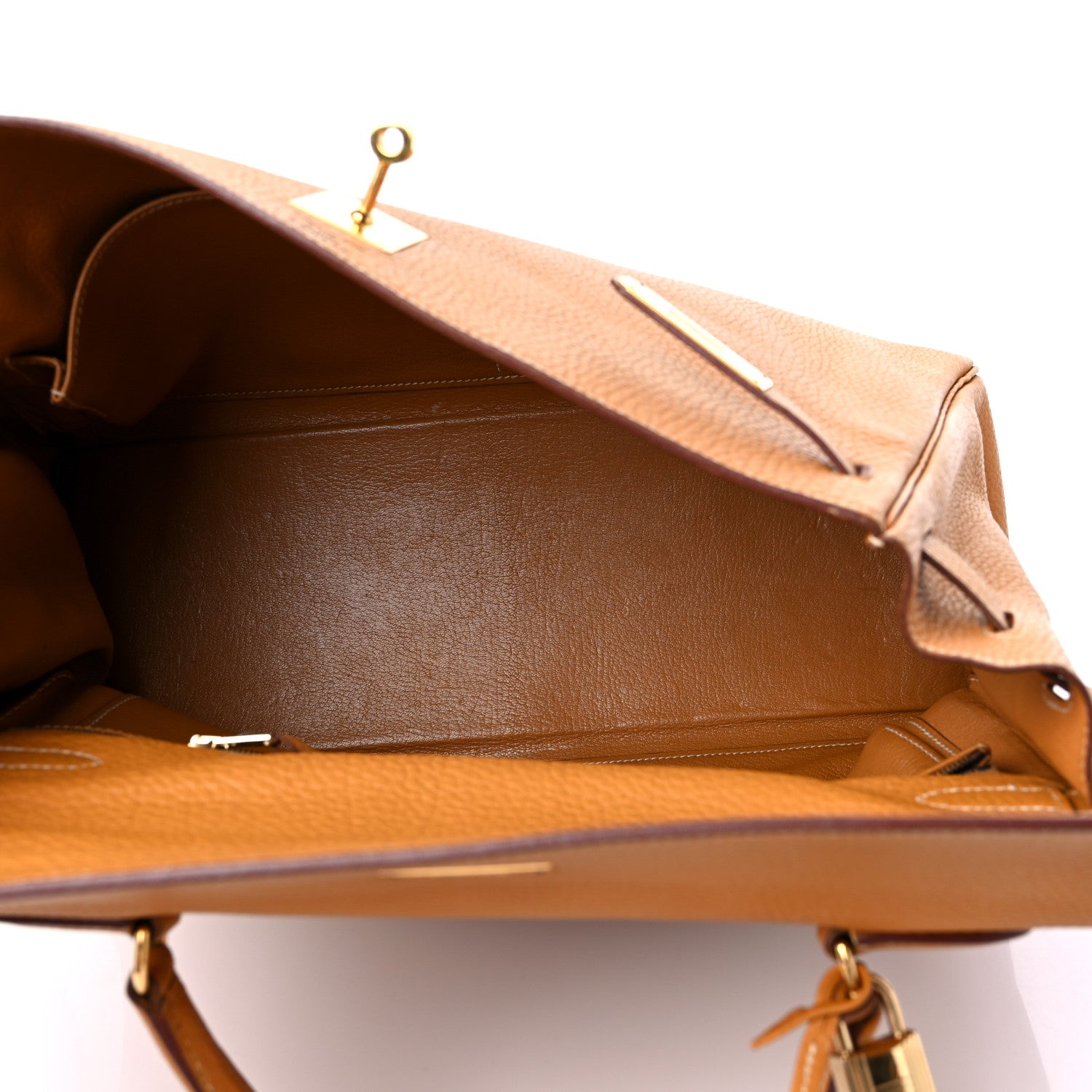 Hermes Fjord Kelly Retourne 35 Natural Sable 5 of 19