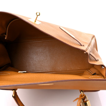Hermes Fjord Kelly Retourne 35 Natural Sable 5 of 19