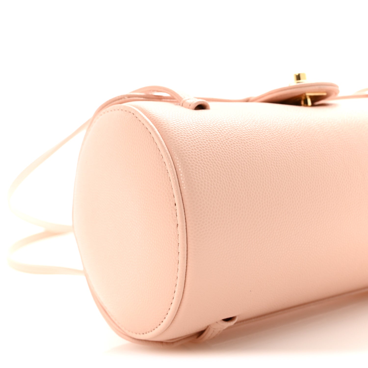 Chanel Shiny Caviar Preppy Coco Small Bowling Bag Light Pink 9 of 11