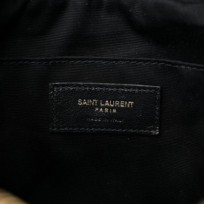Saint Laurent Calfskin Matelasse Monogram Lou Camera Bag Dark Beige 6 of 10