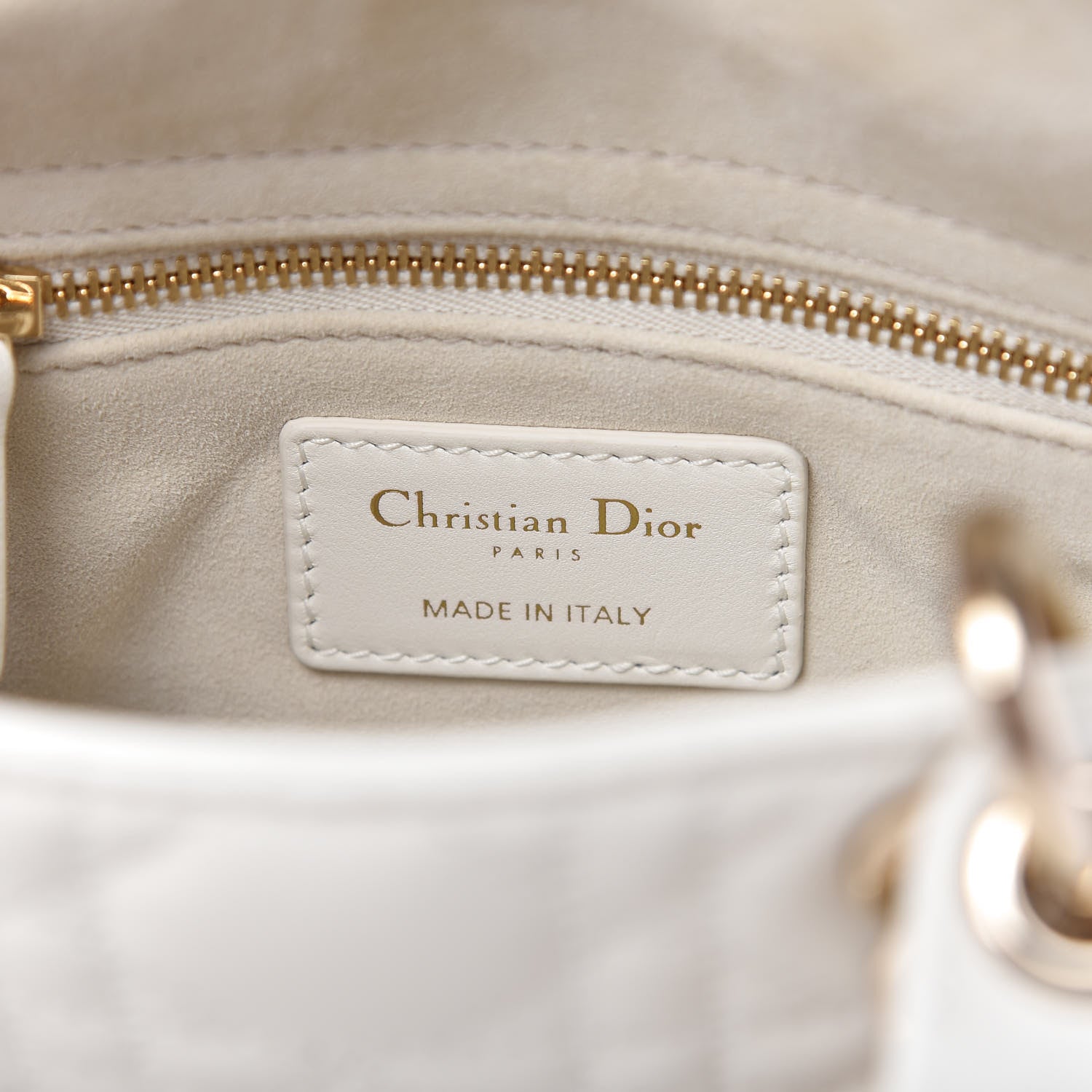 Christian Dior Lambskin Cannage Mini Lady Dior White 8 of 10