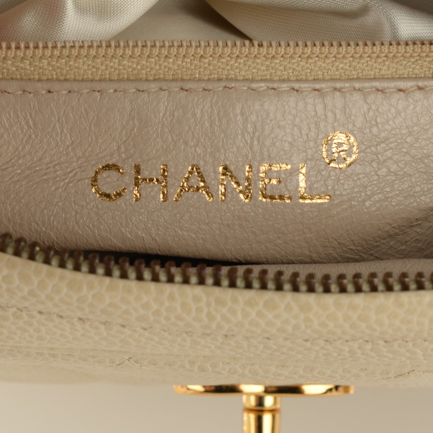 Chanel Caviar Quilted Camera Case Beige 5 of 9