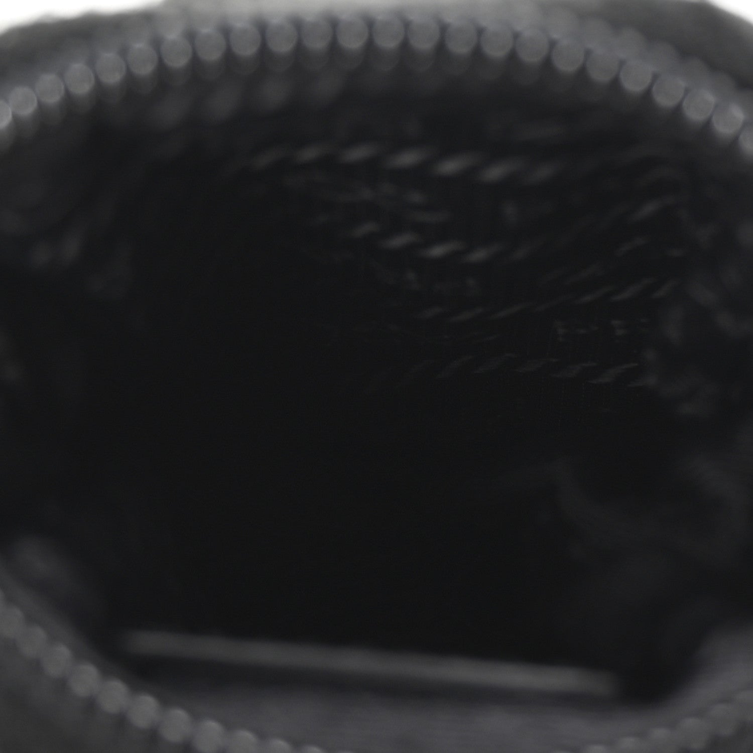 Prada Re-Nylon Pocket Triangle Padded Mini Key Chain Pouch Black 5 of 6