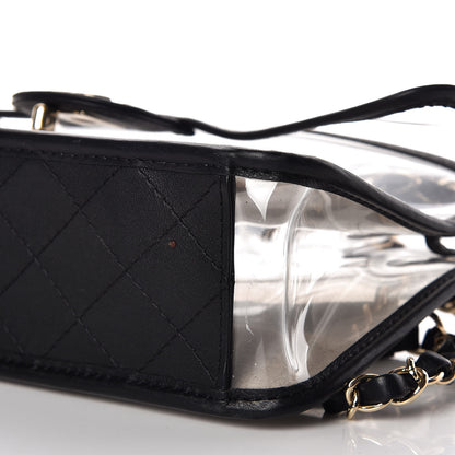 Chanel Lambskin PVC Medium Coco Sand Flap Black 8 of 9